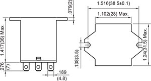 Outline Dimensions Flange Top 3C