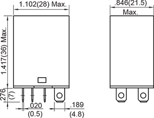 Outline Dimensions Quick Connect 2C