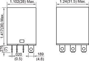 Outline Dimensions Quick Connect 3C
