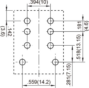 PCB Layout Flange Top 1C
