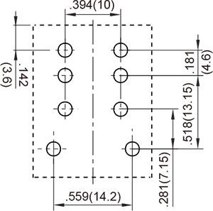 PCB Layout Flange Top 2C