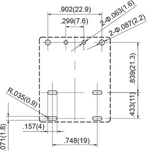 PCB Layout Auxiliary Contact