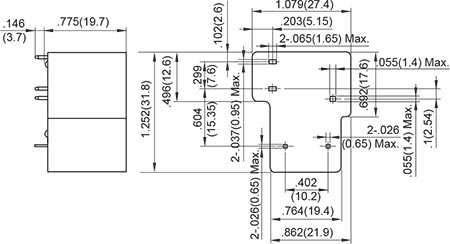 Outline Dimensions without Pin 6