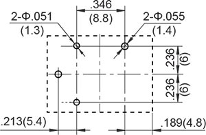 20A E Type Lead Pins 1 Form A PCB Layout