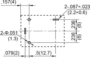 25A Standard Pins 1 Form A PCB Layout