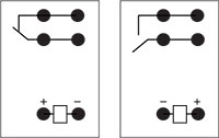 1 coil K Type 1A Straight Polarity Wiring Diagram