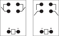 1 coil K Type 2A Straight Polarity Wiring Diagram
