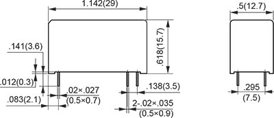 12A R Type 1A Outline Dimensions