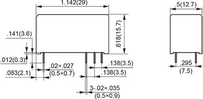 12A R Type 1C Outline Dimensions