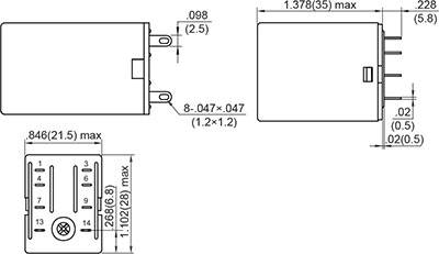 Outline Dimensions Quick Connect 2C