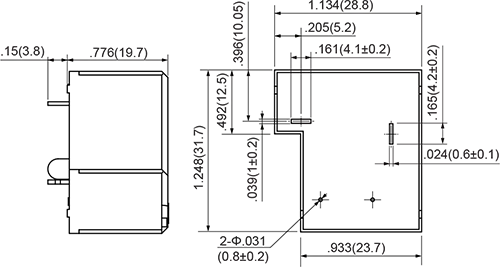 Outline Dimensions 1A